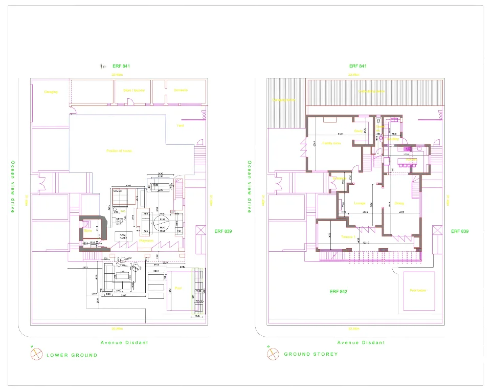 Lower and ground storeys