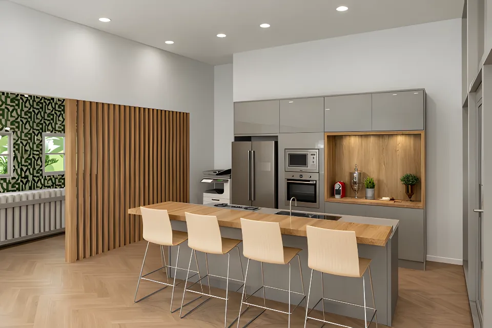The kitchenette
