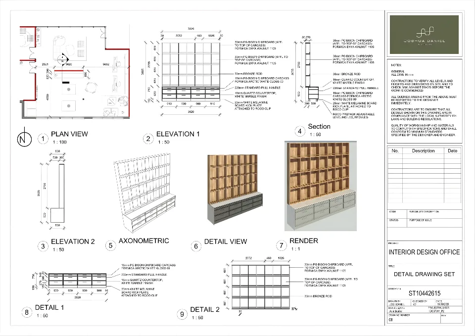 Detail drawing set