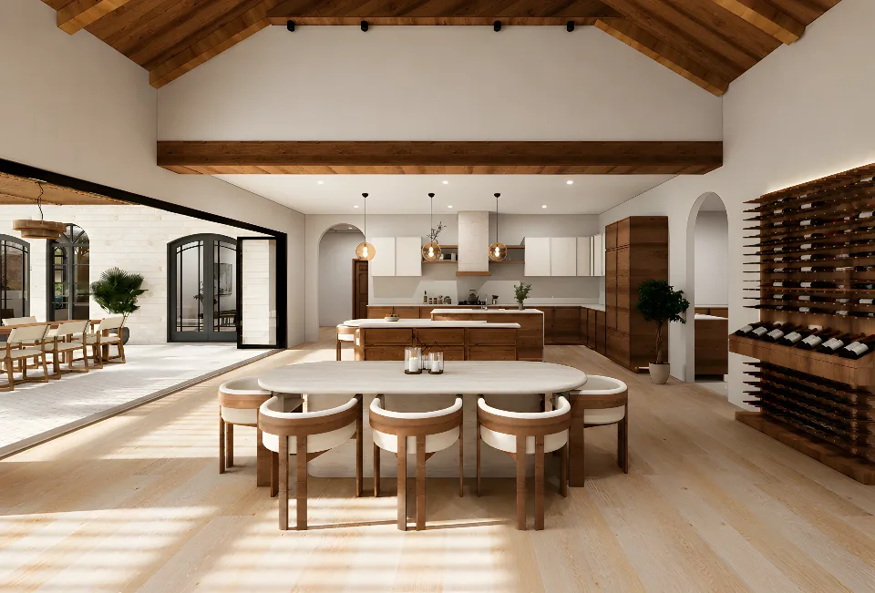 Kitchen and dining