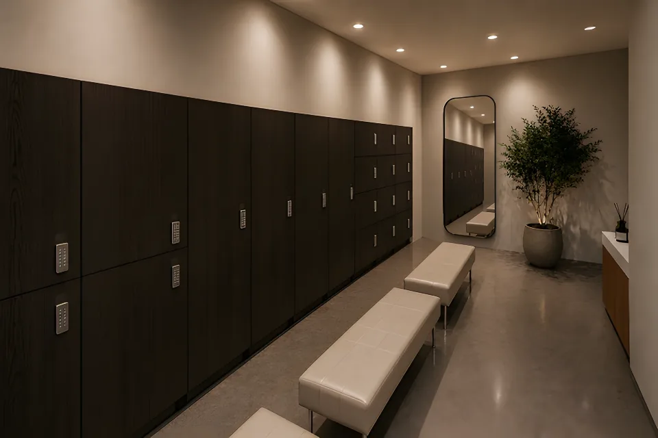 The women’s change room